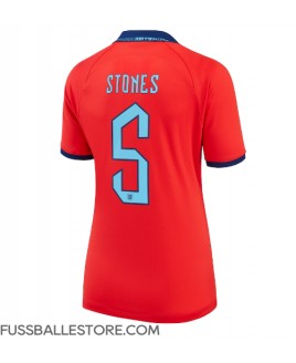 Günstige England John Stones #5 Auswärtstrikot Damen WM 2022 Kurzarm